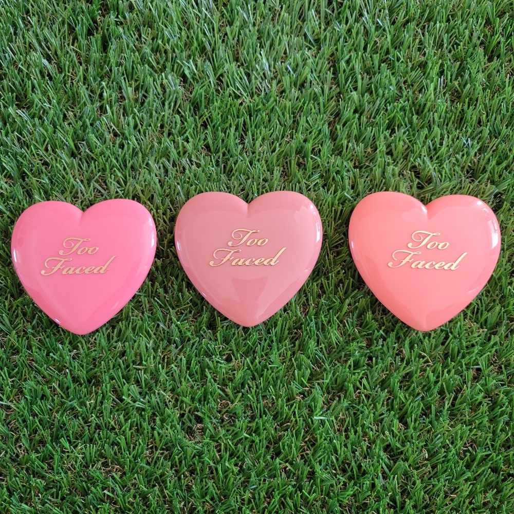 EMPTY Too Faced Love Flush Blushes Purse Mirror BUNDLE (ALL 3)